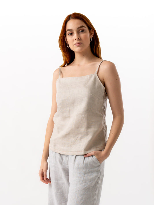 Linen Top COASTAL Beige