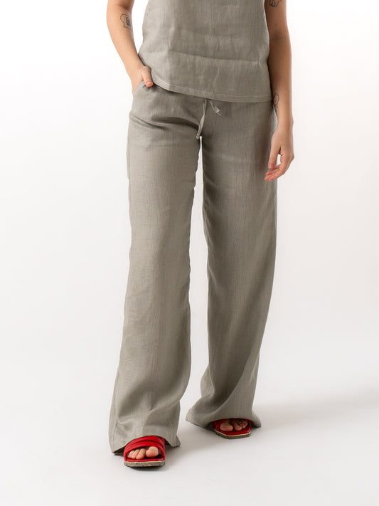 Linen Pants VINEYARD Grey