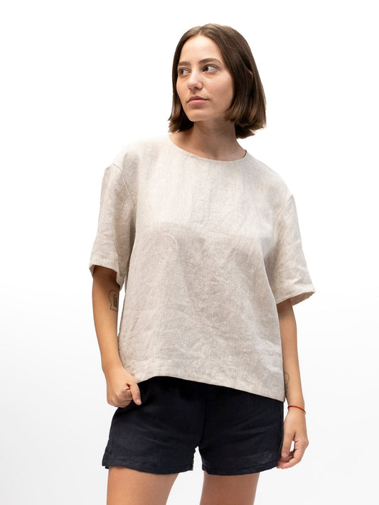 Linen Shirt GOLDEN HOUR Beige